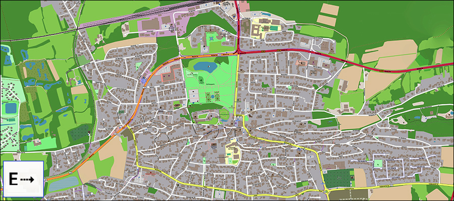 Übersichtskarte: Bentheim, Open Street Map